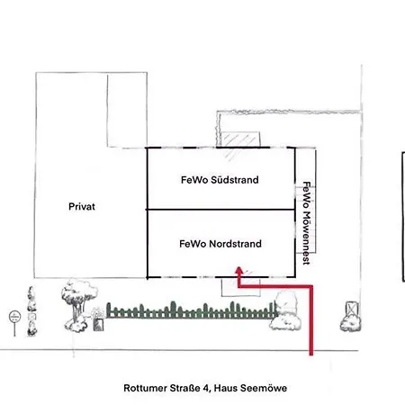 Haus Seemowe Ferienwohnung Nordstrand * Borkum